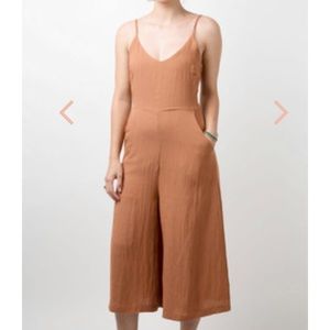 Rust Colored Everly Culotte Jumpsuit